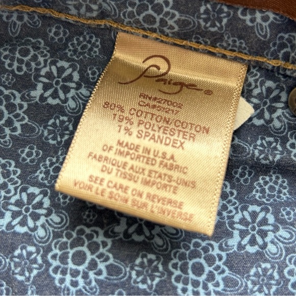 PAIGE Roxie Capri Women's Blue Jeans 31 Medium Wash - Picture 10 of 11